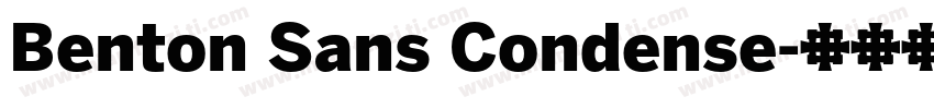 Benton Sans Condense字体转换